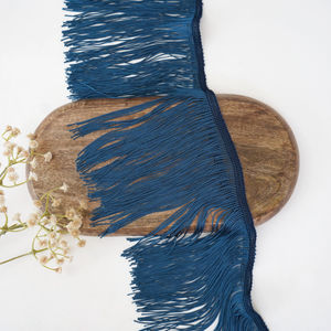 Teal Blue Fringe Trim Product Image