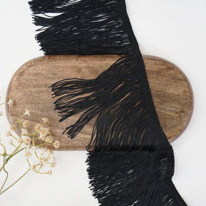 Black Fringe Trim Product Image