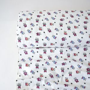 Flannel Children's Printed Bears Fabric Product Image