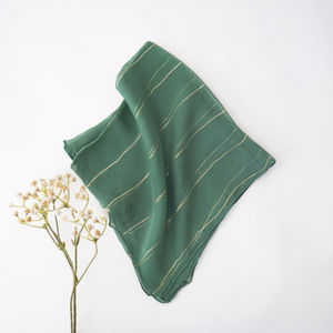 Forest Sage Silver And Gold Lurex Ella Scarf Product Image