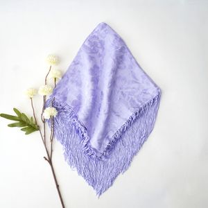 Lavender Blue #2 Tone On Tone Floral Church Scarf Product Image