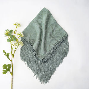 Dusty Sage Tone On Tone Floral Church Scarf Product Image