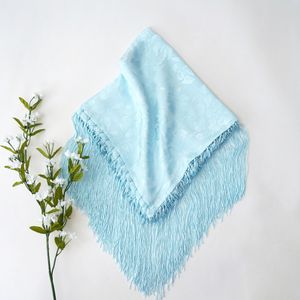 Sky Light Tone On Tone Floral Church Scarf Product Image