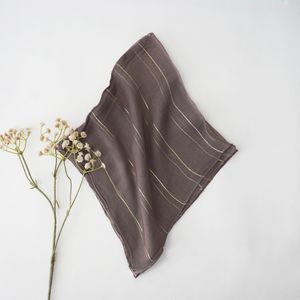 Vintage Brown Silver And Gold Lurex Ella Scarf Product Image