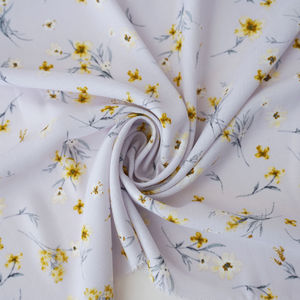Light Lavender Floral Linen Look Print Product Image