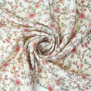 Shades Of Pink And Sage Green Floral Print Georgette Print Product Image