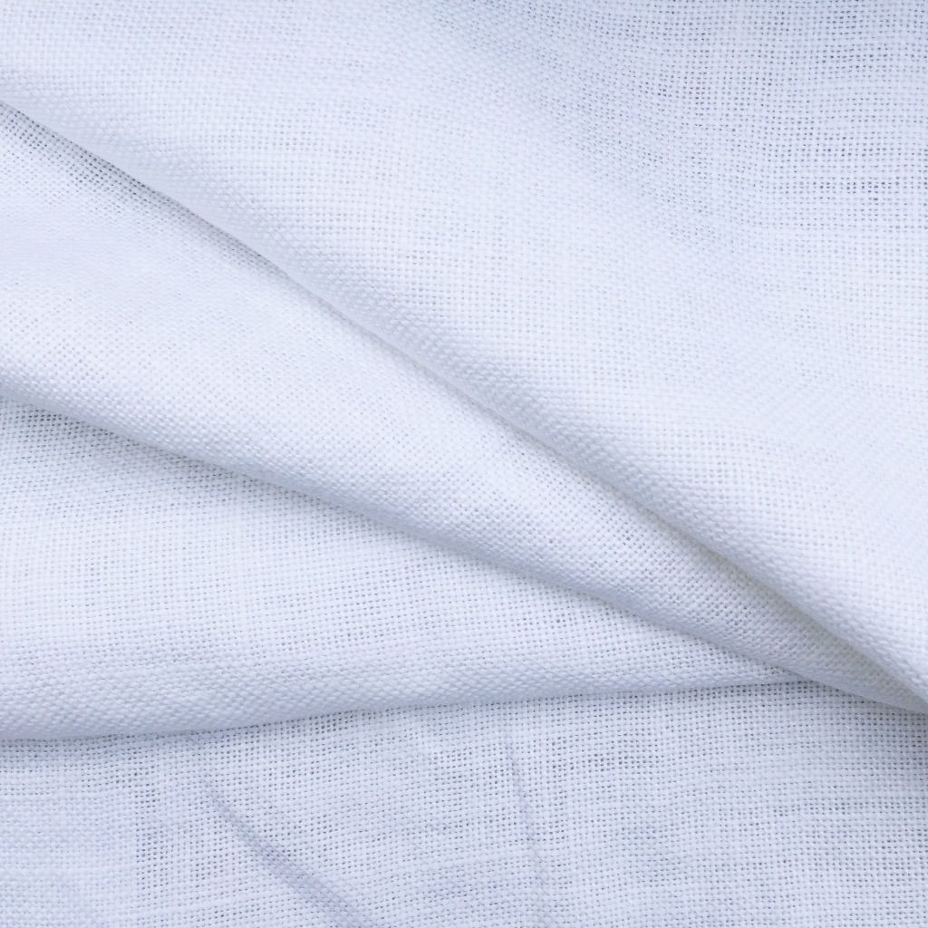 Fine White Belgian Linen Provincial Fabric House