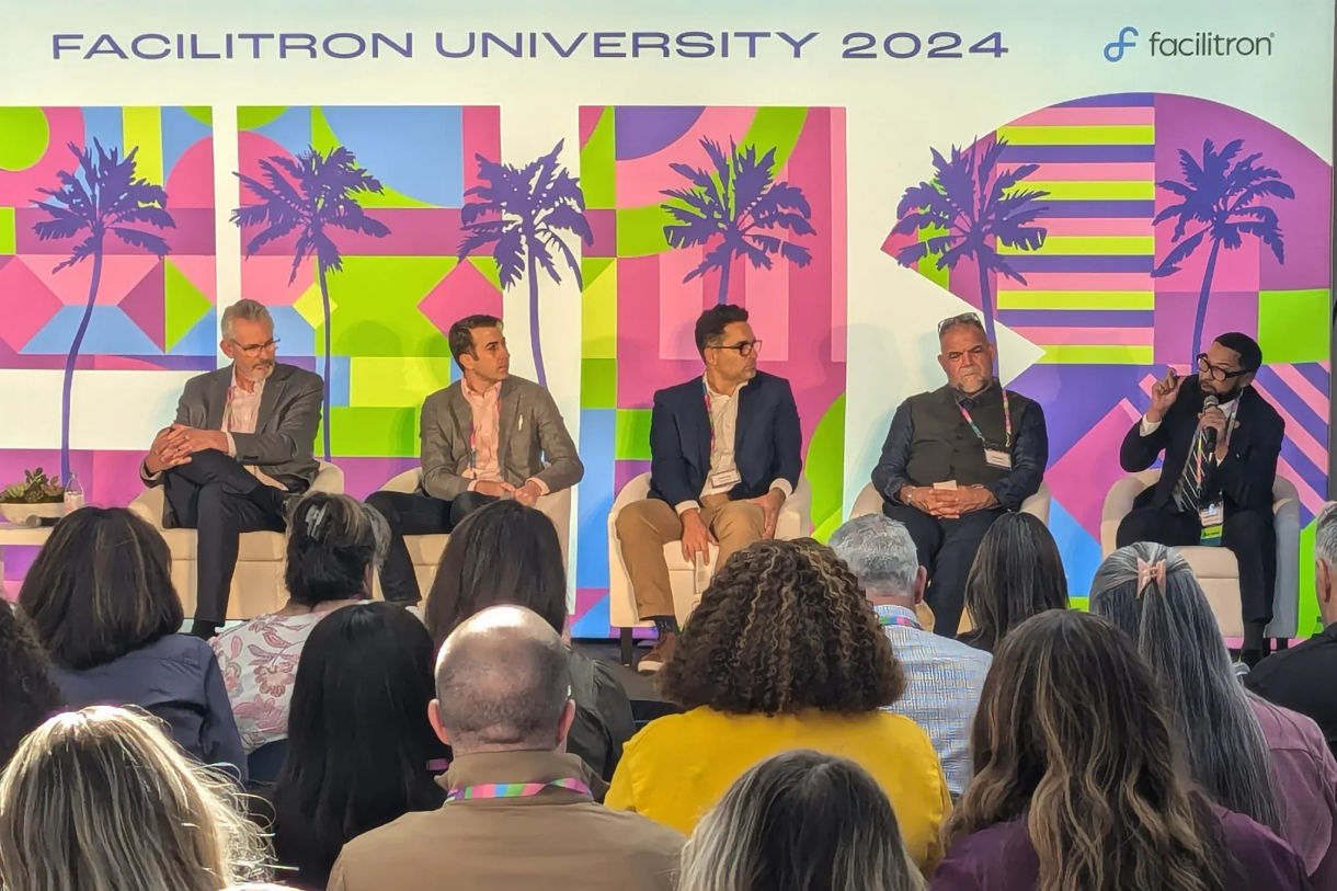 Panel discussion at Facilitron University 2024