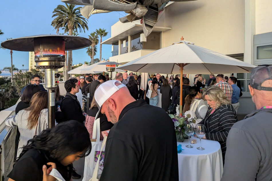 Outdoor reception at Facilitron University 3