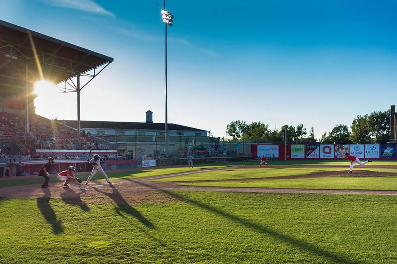 Baseball field ready for play