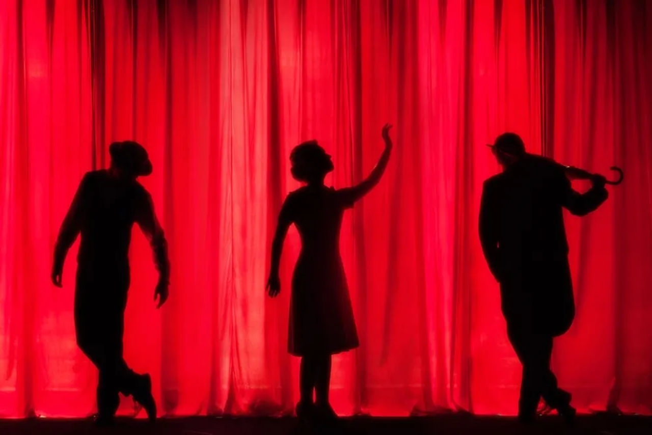 Stage set for a theatrical production