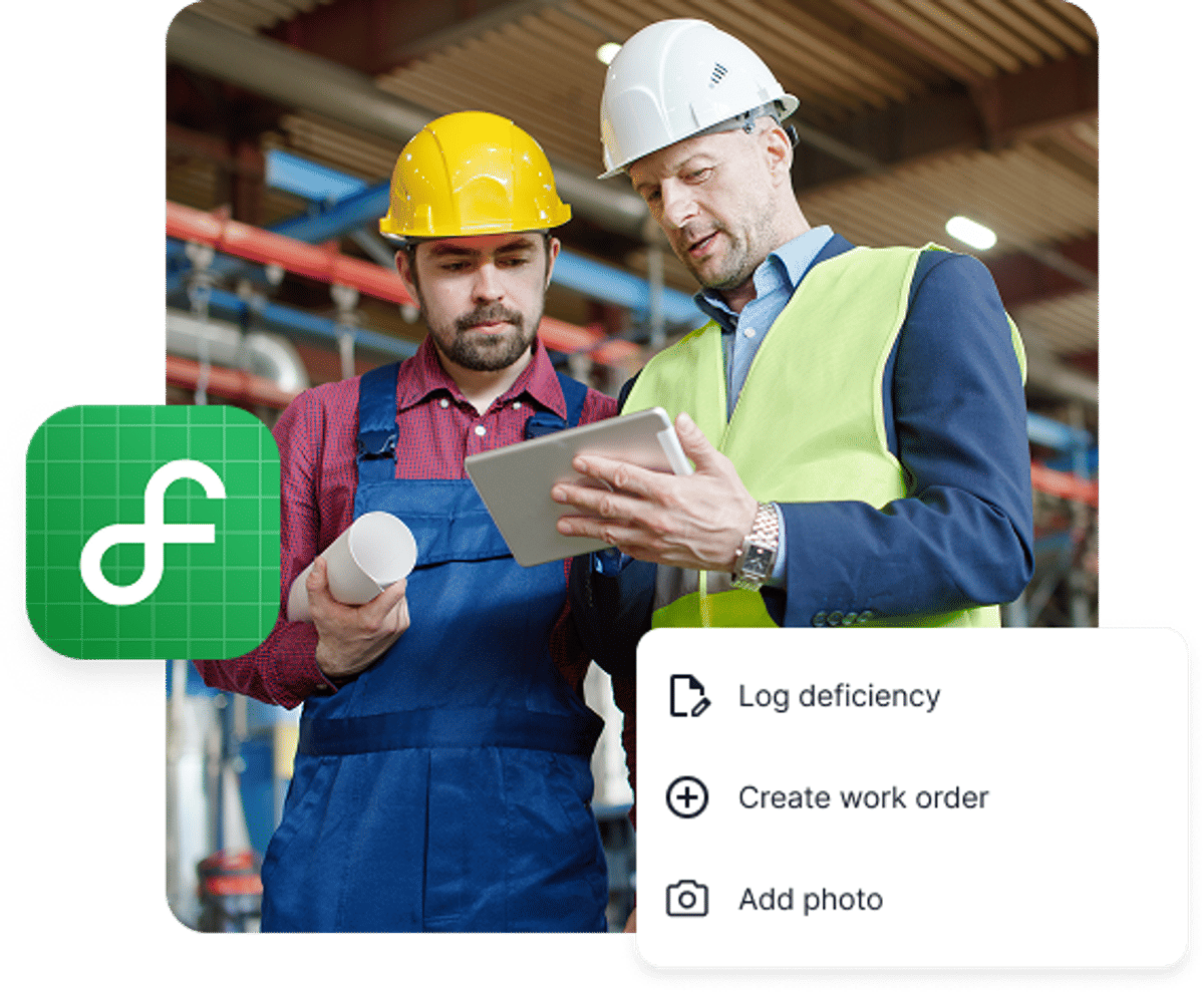 Facilitron FIT mobile app interface with task management features