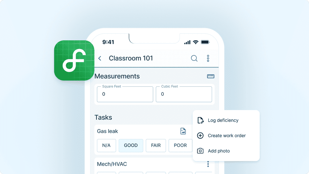 Facilitron FIT mobile app for facility inspections