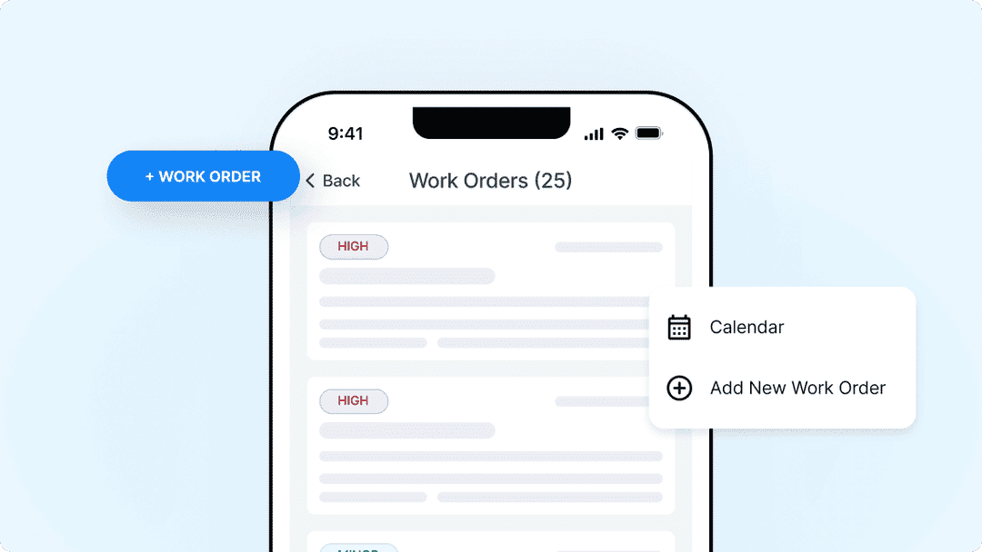 Facilitron Works mobile app for maintenance management