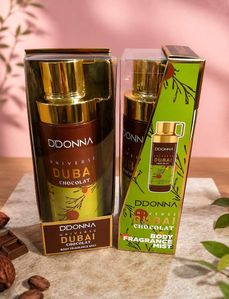 Bruma Perfumada árabe Dubai Chocolat cabello y cuerpo 250ml. D'Donna