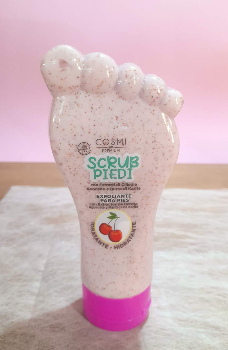 Exfoliante Pies Cereza. Cosmi