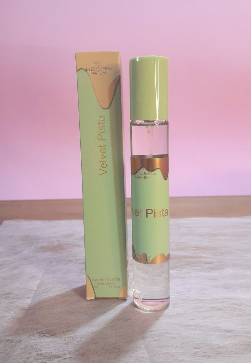 Mini Perfume Velvet Pista 33 ml - Reyes Queens. Aroma Pistacho