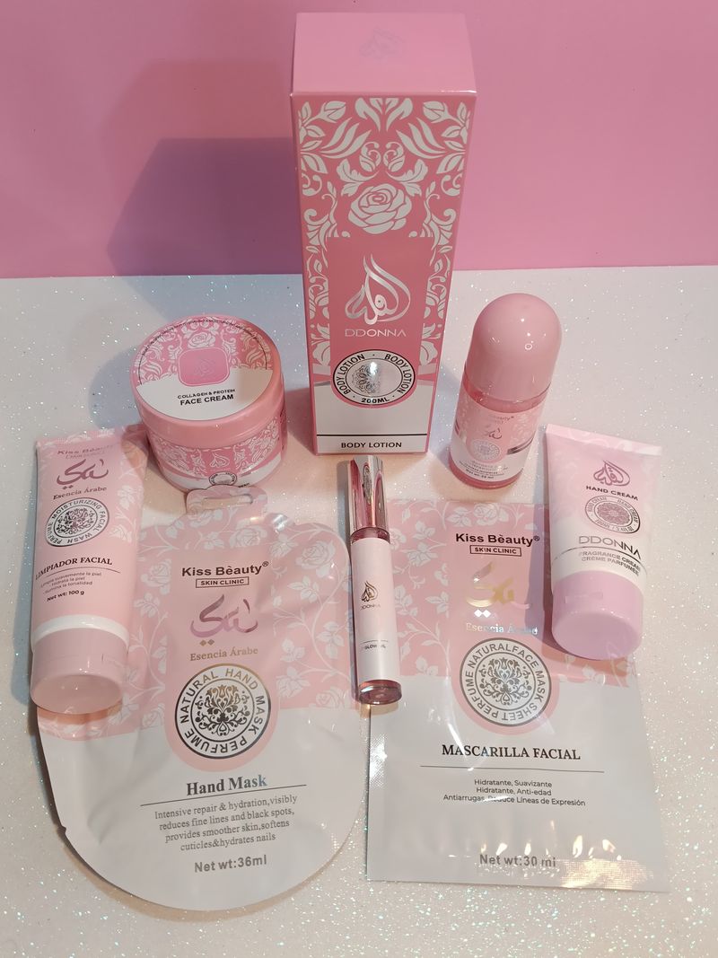 Oferta Lote 8 productos esencia árabe aroma Yara rosa.