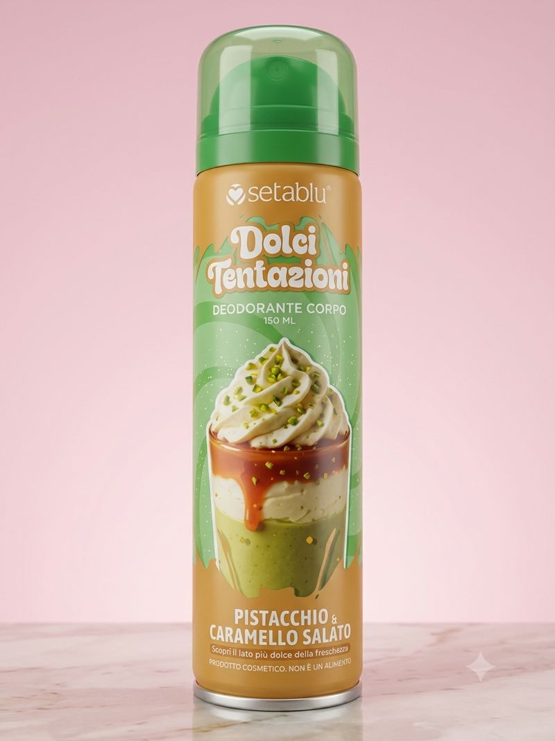 Desodorante Spray Pistacho Caramelo 150ml. Dolci Tentazioni