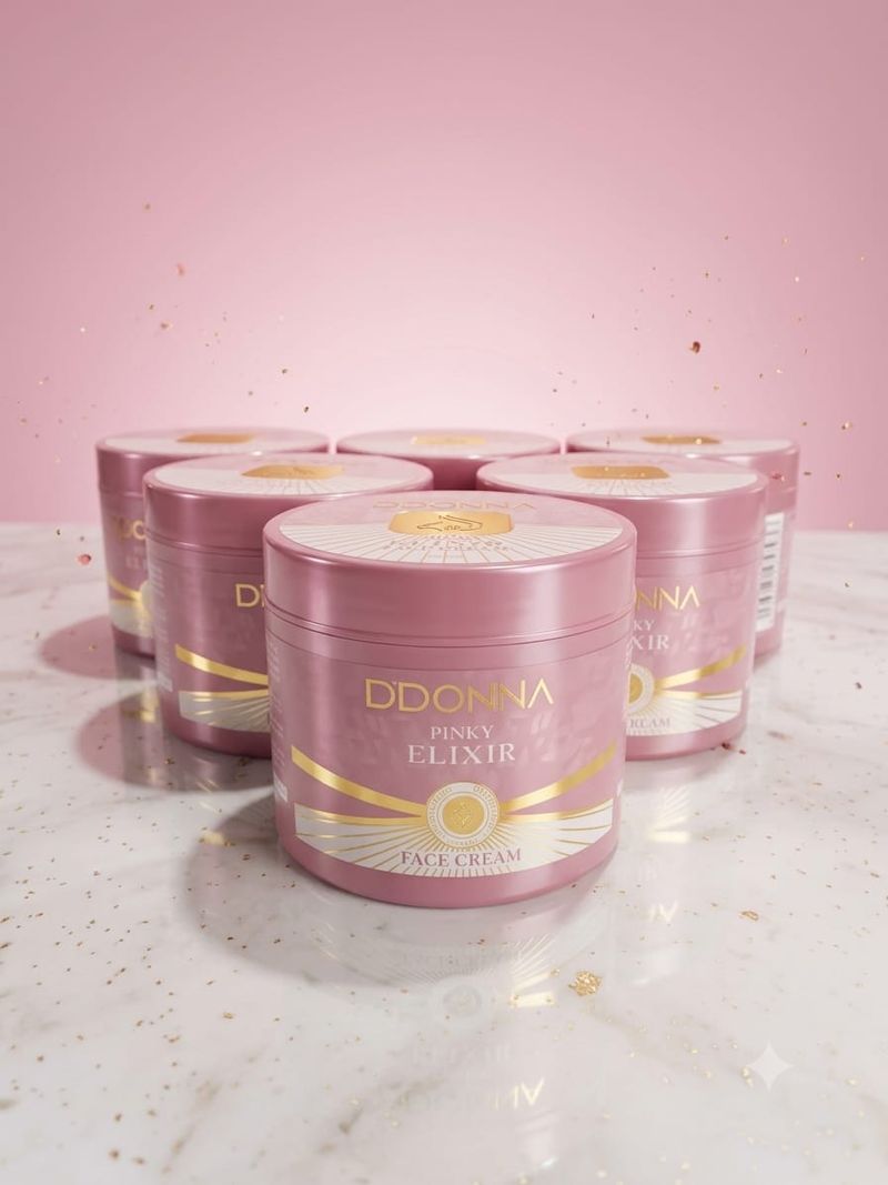 Crema Facial Pinky Elixir Hidratante, esencia árabe D'Donna.