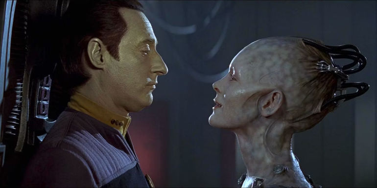 The Strange Romance of Lt. Commander Data and the Borg Queen in Star Trek: First Contact