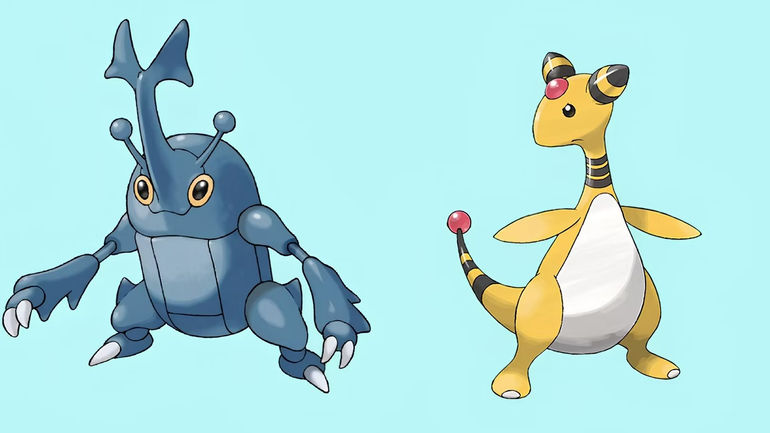 Creative Fusion: Heracross and Ampharos Combine to Create a New Pokemon Design