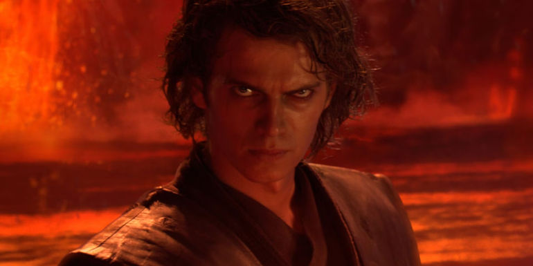 Anakin on Mustafar in Revenge of the Sith