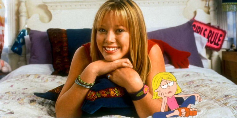 Lizzie McGuire with Her Animated Version