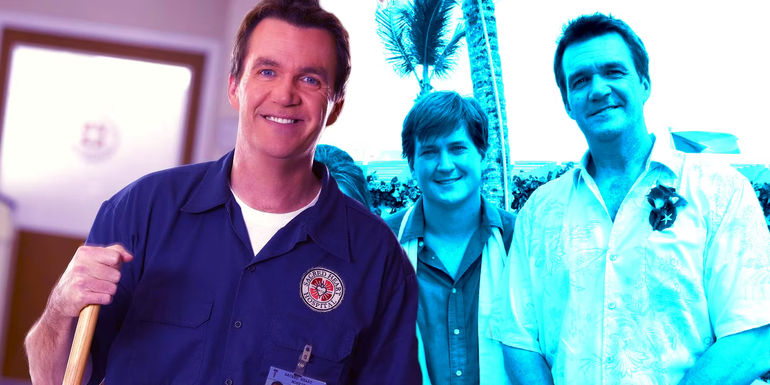 Neil Flynn as the Janitor in Scrubs and Bill Lawrence
