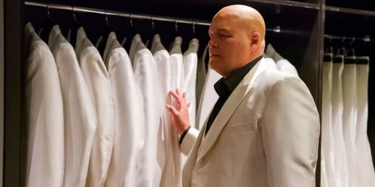 Kingpin with white suits in Daredevil season 3
