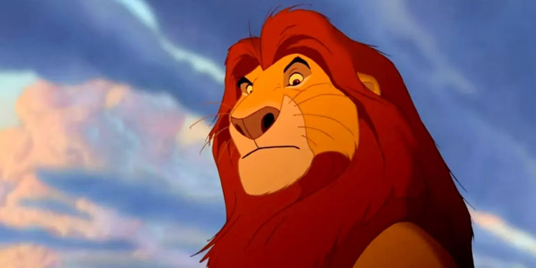 Mufasa Looking Stern from The Lion King