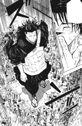 Kenjaku using Antgravity against Choso in Jujutsu Kaisen (Image via Gege Akutami, Sheuisha)