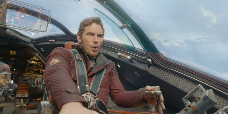 Chris Pratt as Star-Lord in Guardians of the Galaxy