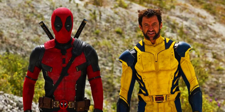 Deadpool (Ryan Reynolds) and Wolverine (Hugh Jackman) in comic-accurate costumes in 2024's Deadpool 3