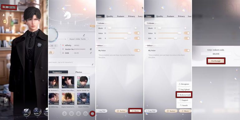 how to redeem love and deepspace codes