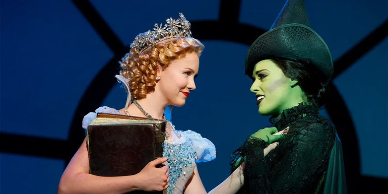 Glinda and Elphaba during 