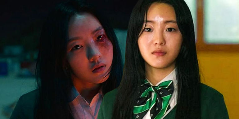 Nam-ra transforming and Nam-ra looking serious in All of Us Are Dead