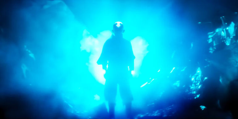Aang in ice in the new live action Avatar The Last Airbender trailer