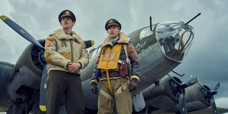 Callum Turner and Austin Butler in Masters of the Air