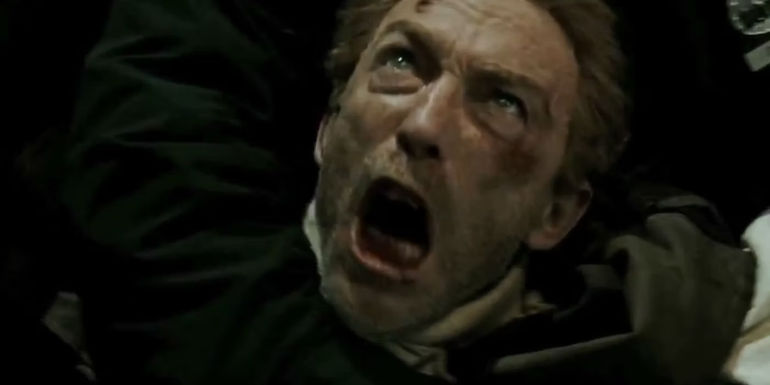 Rorschach screaming in Watchmen