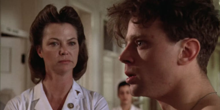 Nurse Ratched staring at Billy in One Flew Over the Cuckoos Nest