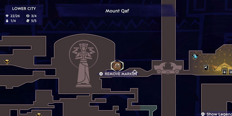 Prince of Persia: The Lost Crown - Lower City Map And Fast Travel Locations