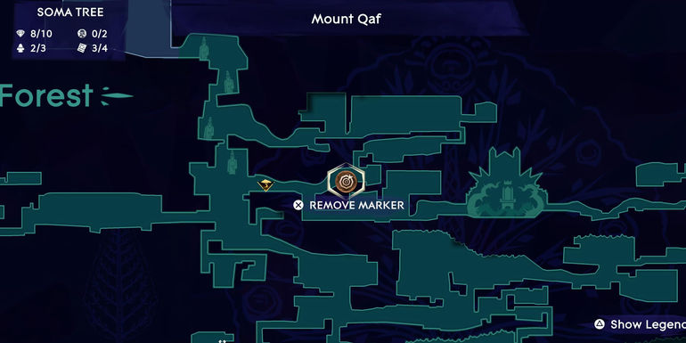 Prince of Persia: The Lost Crown - Soma Tree Map And Fast Travel Location