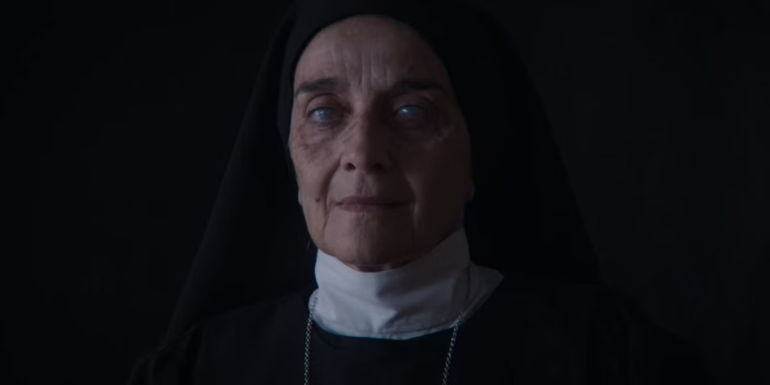 Sister Narcisa (Consuel Trujillo) in the ending of Sister Death