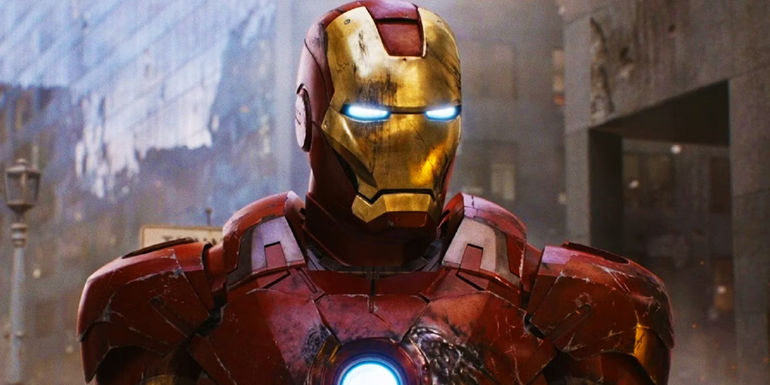 Iron Man in his suit of armor in The Avengers