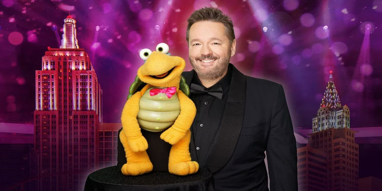 Terry Fator with a puppet on America's Got Talent