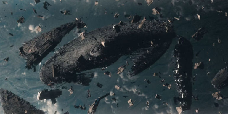 The wreckage of the Cayuga Strange New Worlds Hegemony