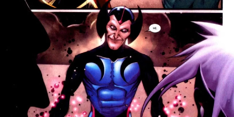 Maelstrom looking creepy from Marvel Comics panel