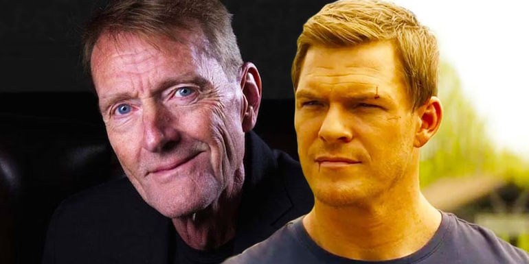Lee Child and Alan Ritcher as Jack Reacher collage