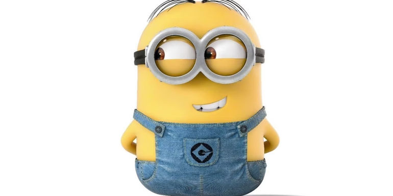 A Minion Grinning in a Despicable Me 4 Promotional Image